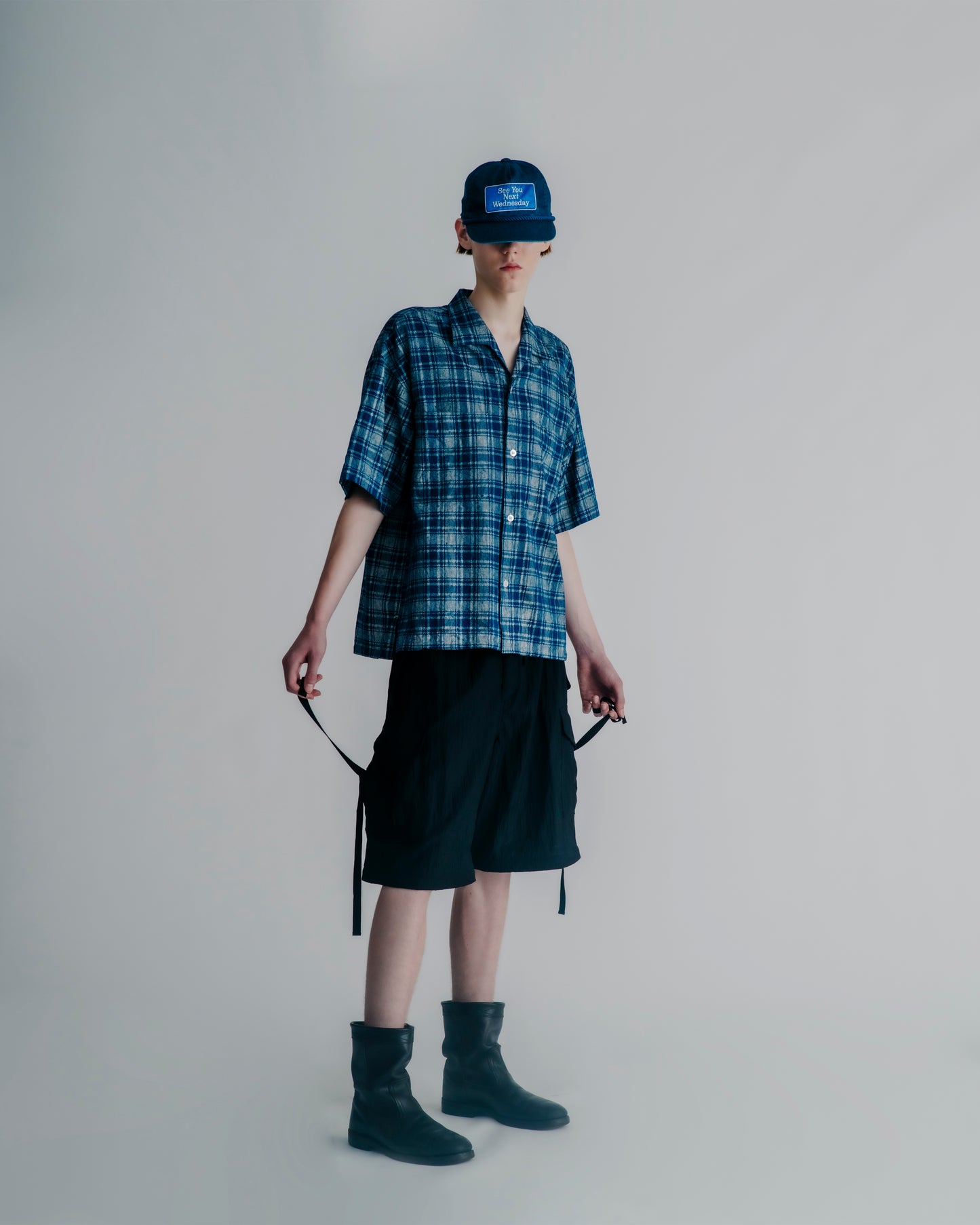 OLD CHECK SHARK COLLAR SHIRT - SS
