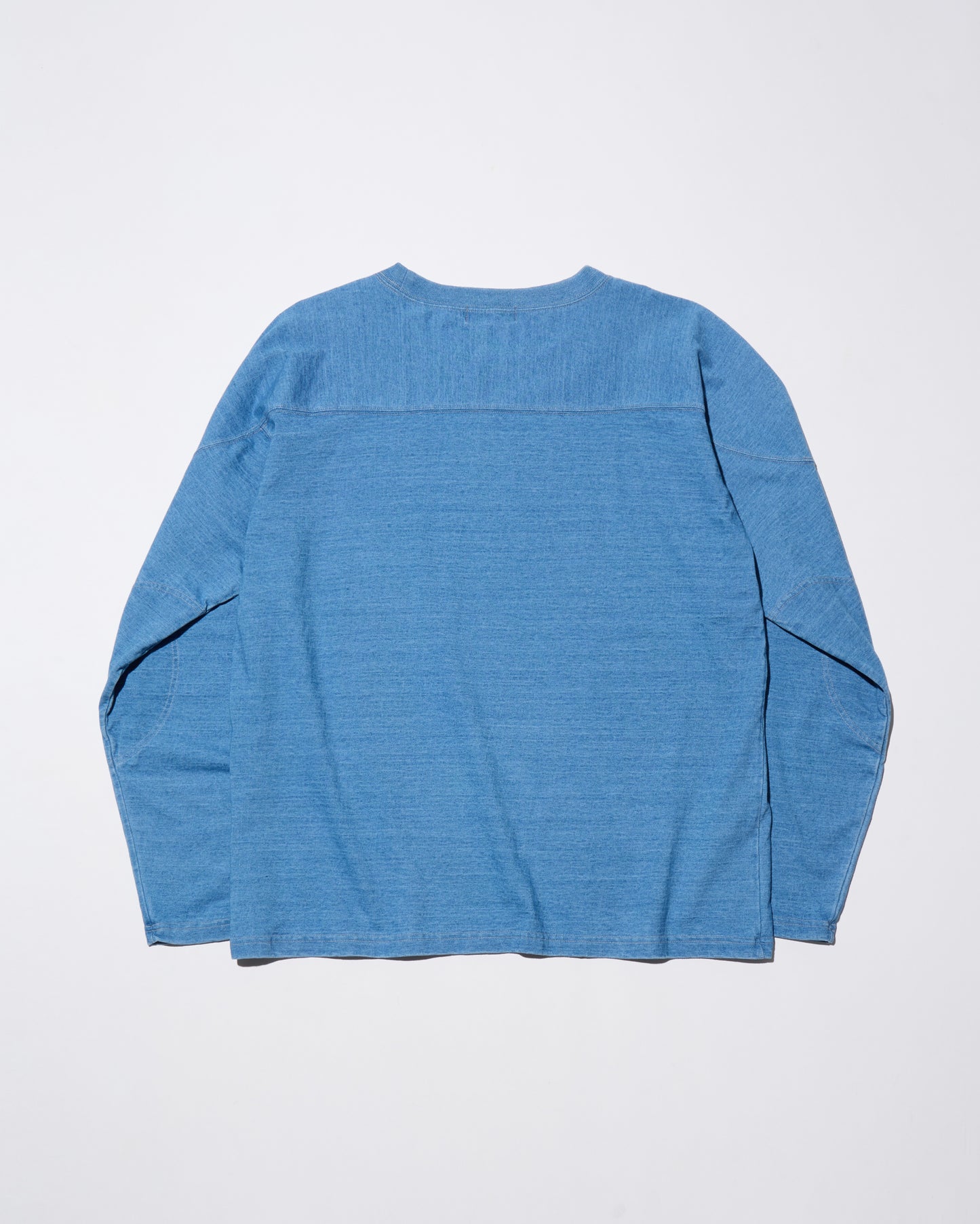 FADED INDIGO FOOTBALL LS TEE
