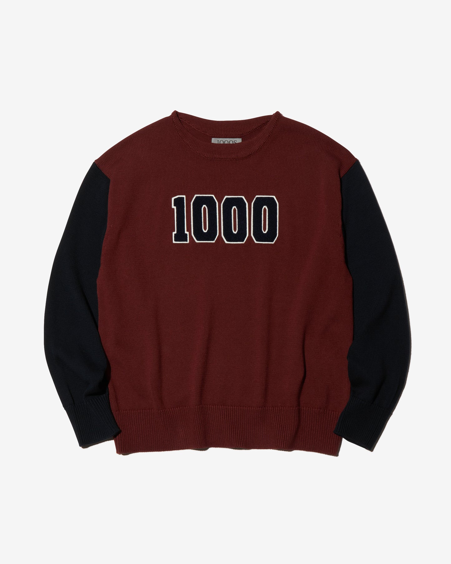 BICOLOR LETTERED SWEATER