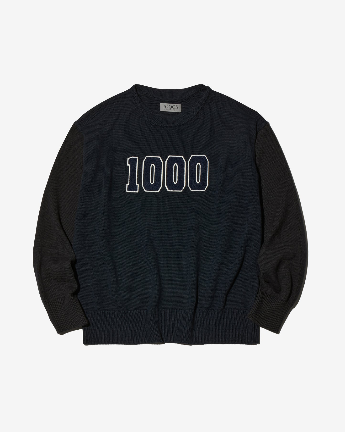 BICOLOR LETTERED SWEATER