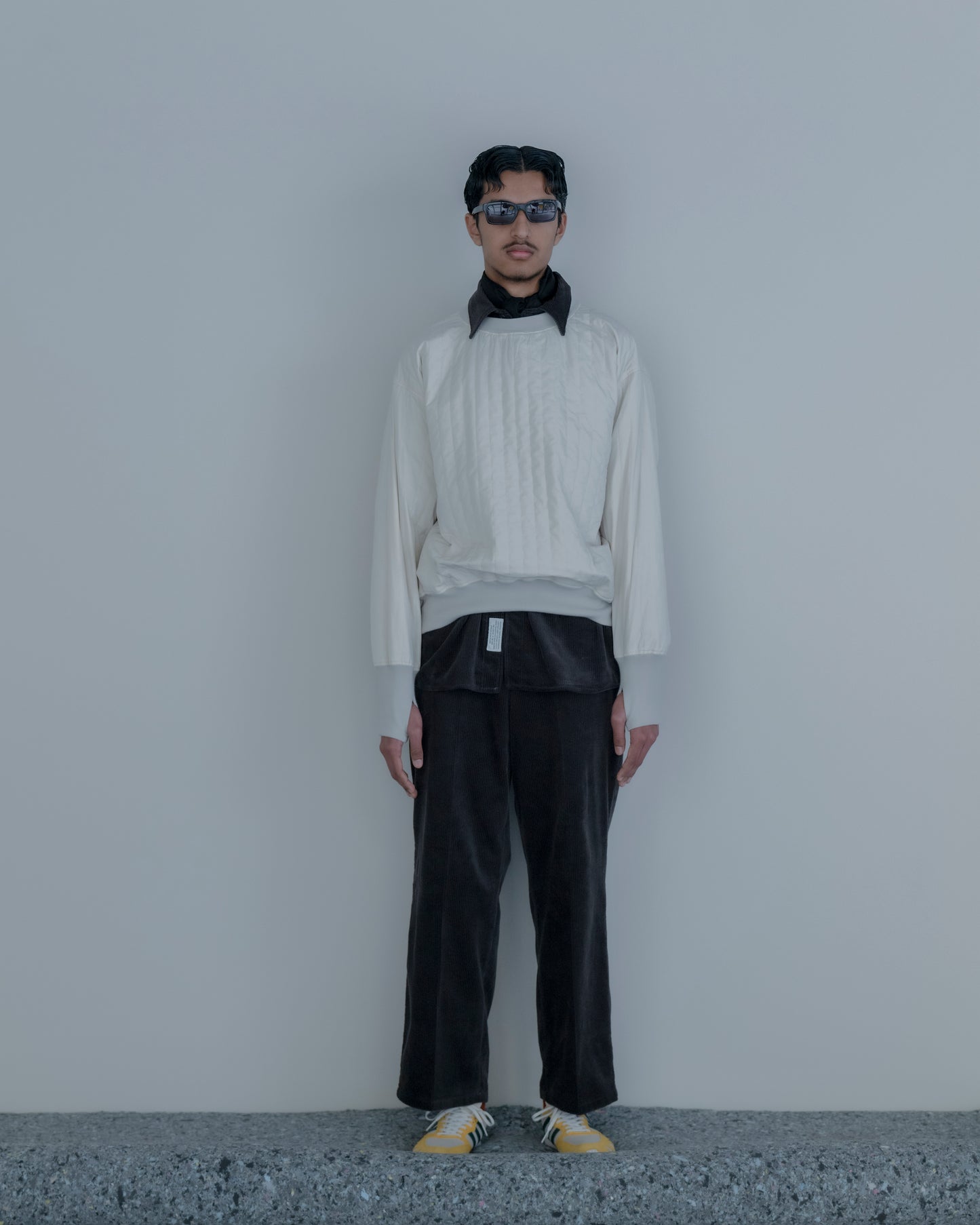 QUILTED PULLOVER