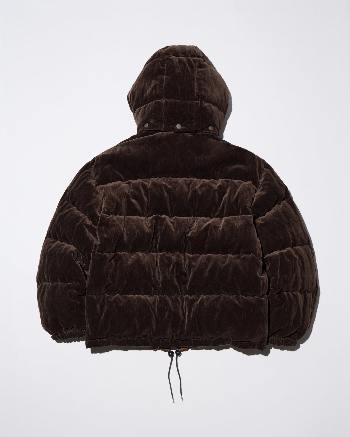 WRINKLED VELVET DOWN JACKET - REVERSIBLE
