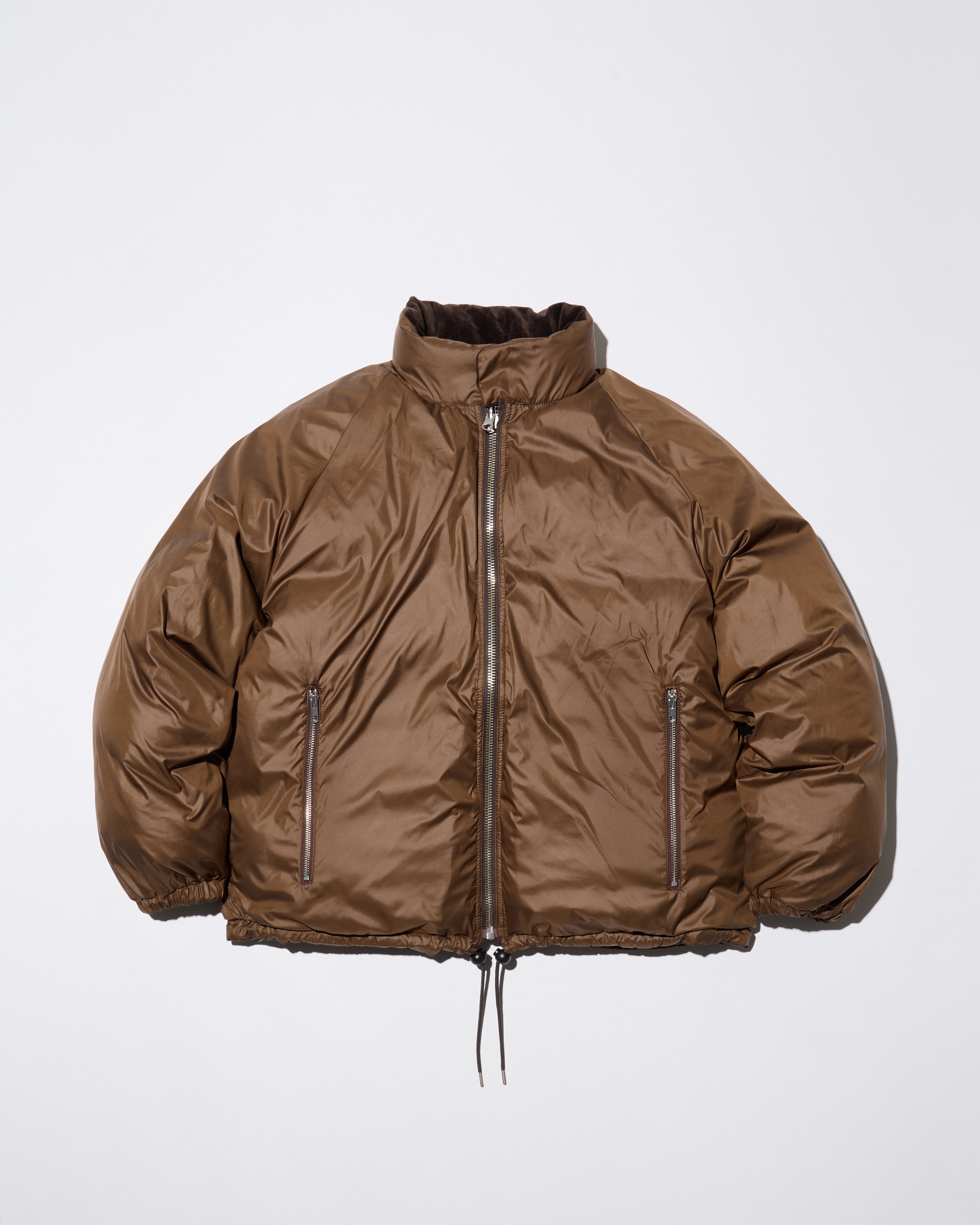WRINKLED VELVET DOWN JACKET - REVERSIBLE – THOUSANDS