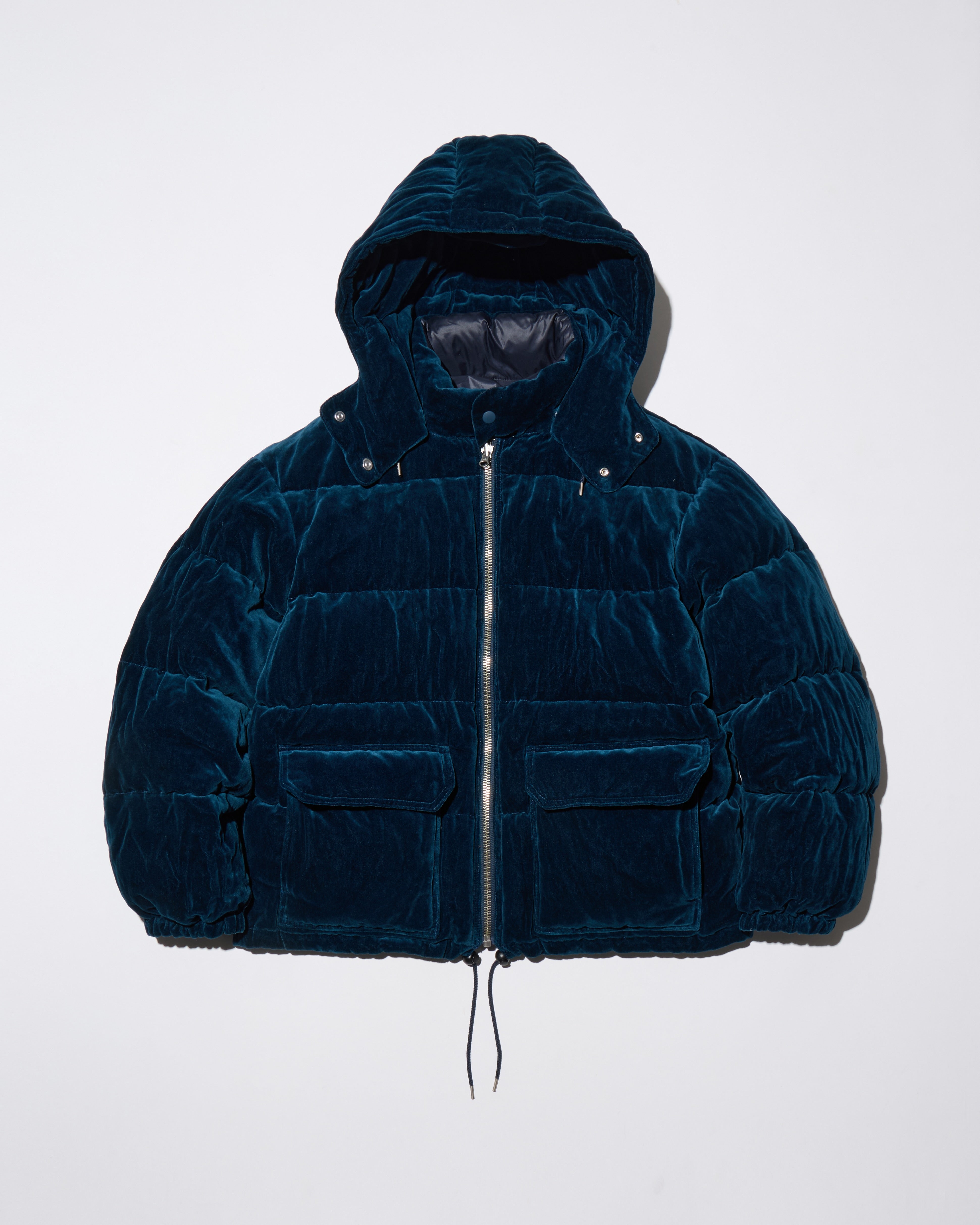 WRINKLED VELVET DOWN JACKET - REVERSIBLE – THOUSANDS