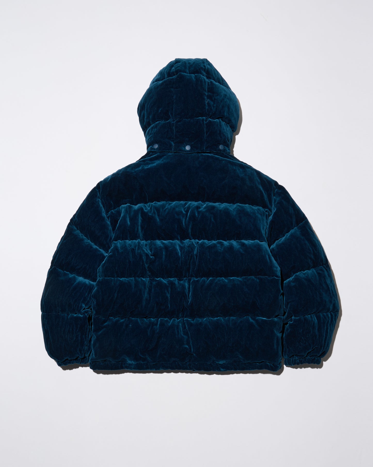 WRINKLED VELVET DOWN JACKET - REVERSIBLE