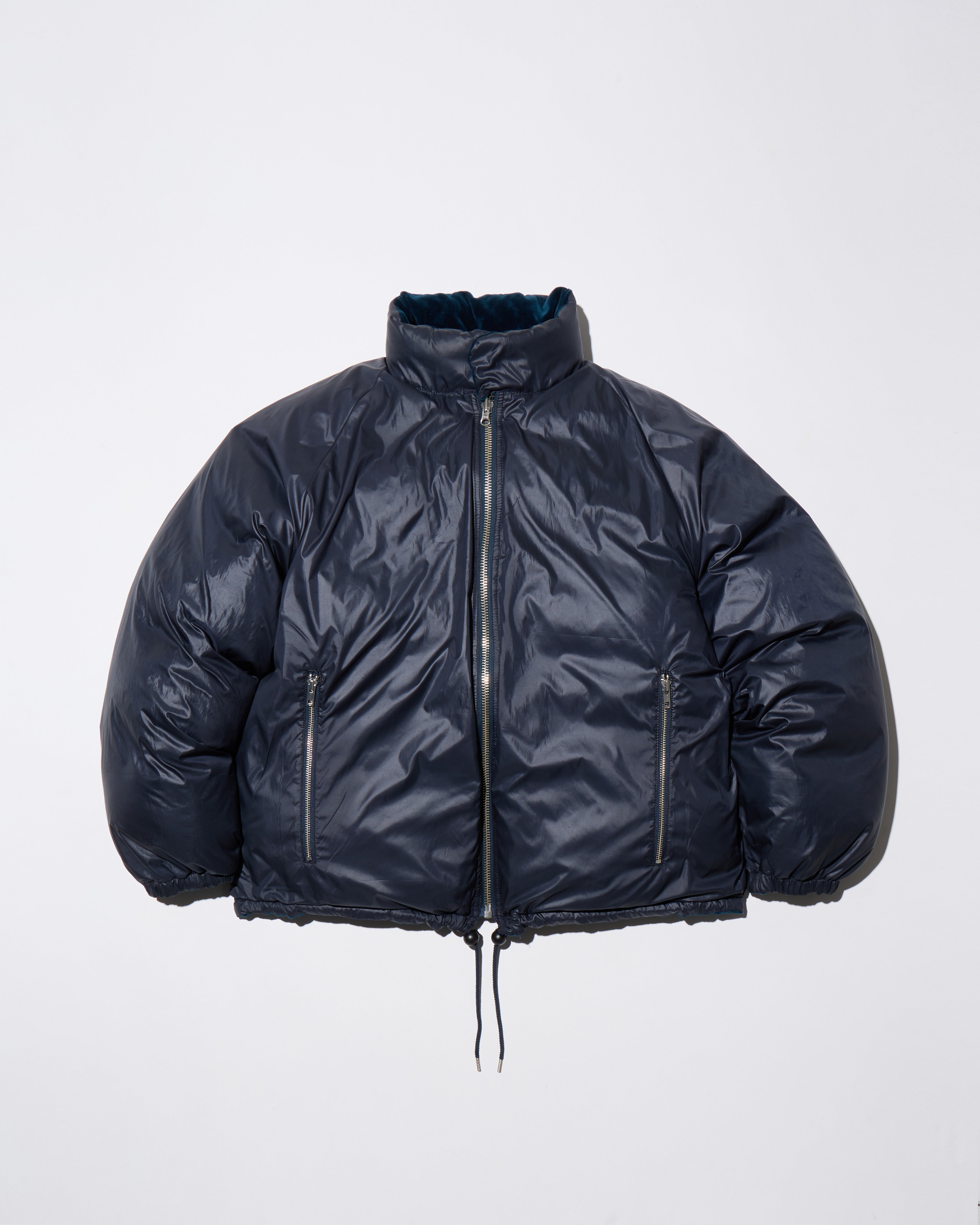 WRINKLED VELVET DOWN JACKET - REVERSIBLE – THOUSANDS