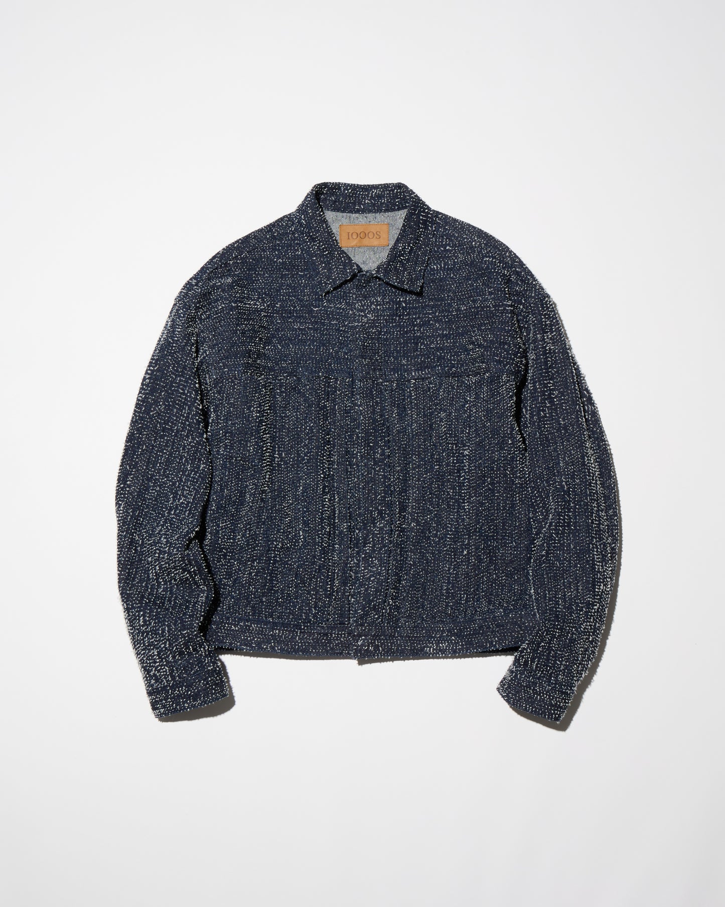 DAZZLE DENIM PLEATED JACKET