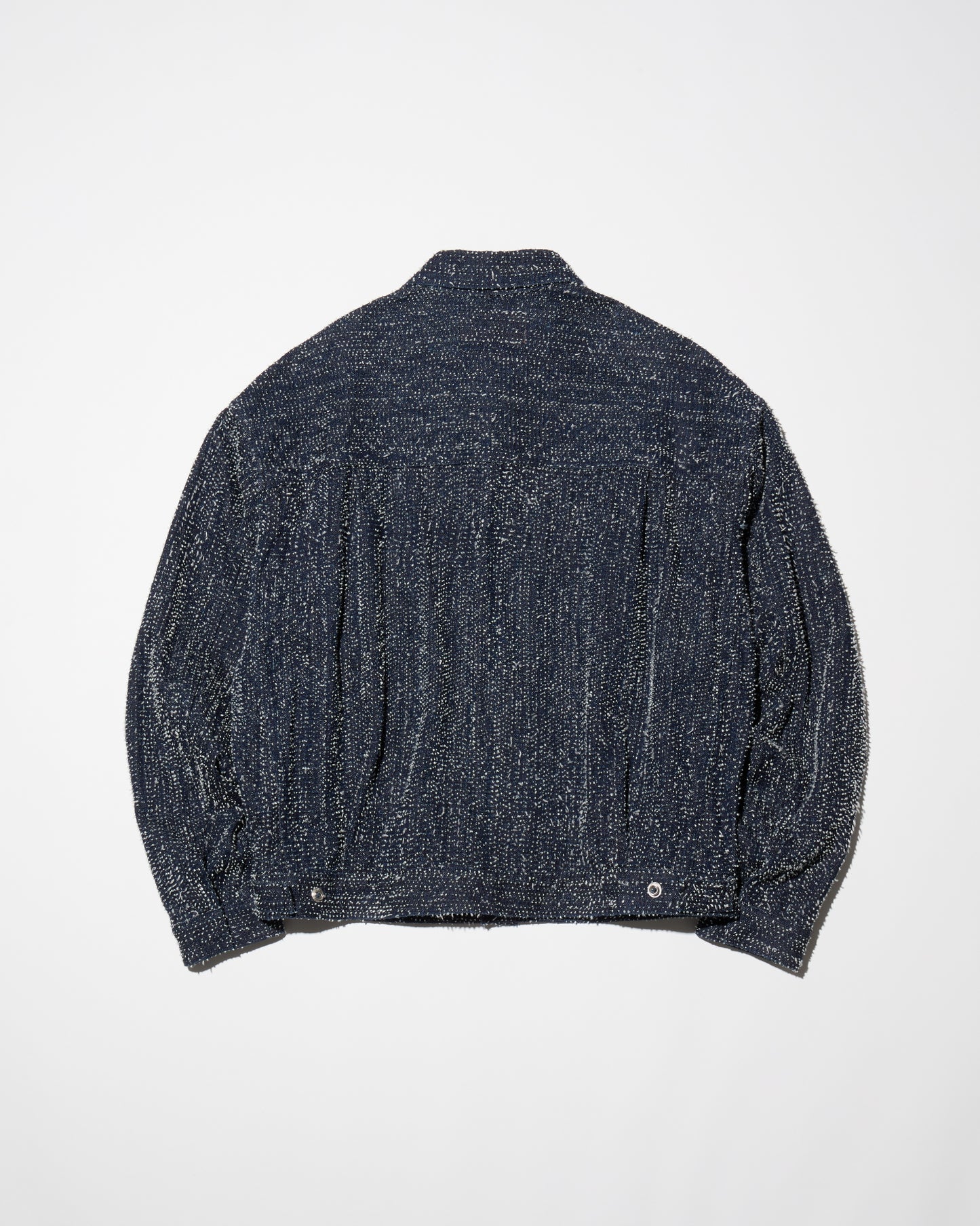 DAZZLE DENIM PLEATED JACKET