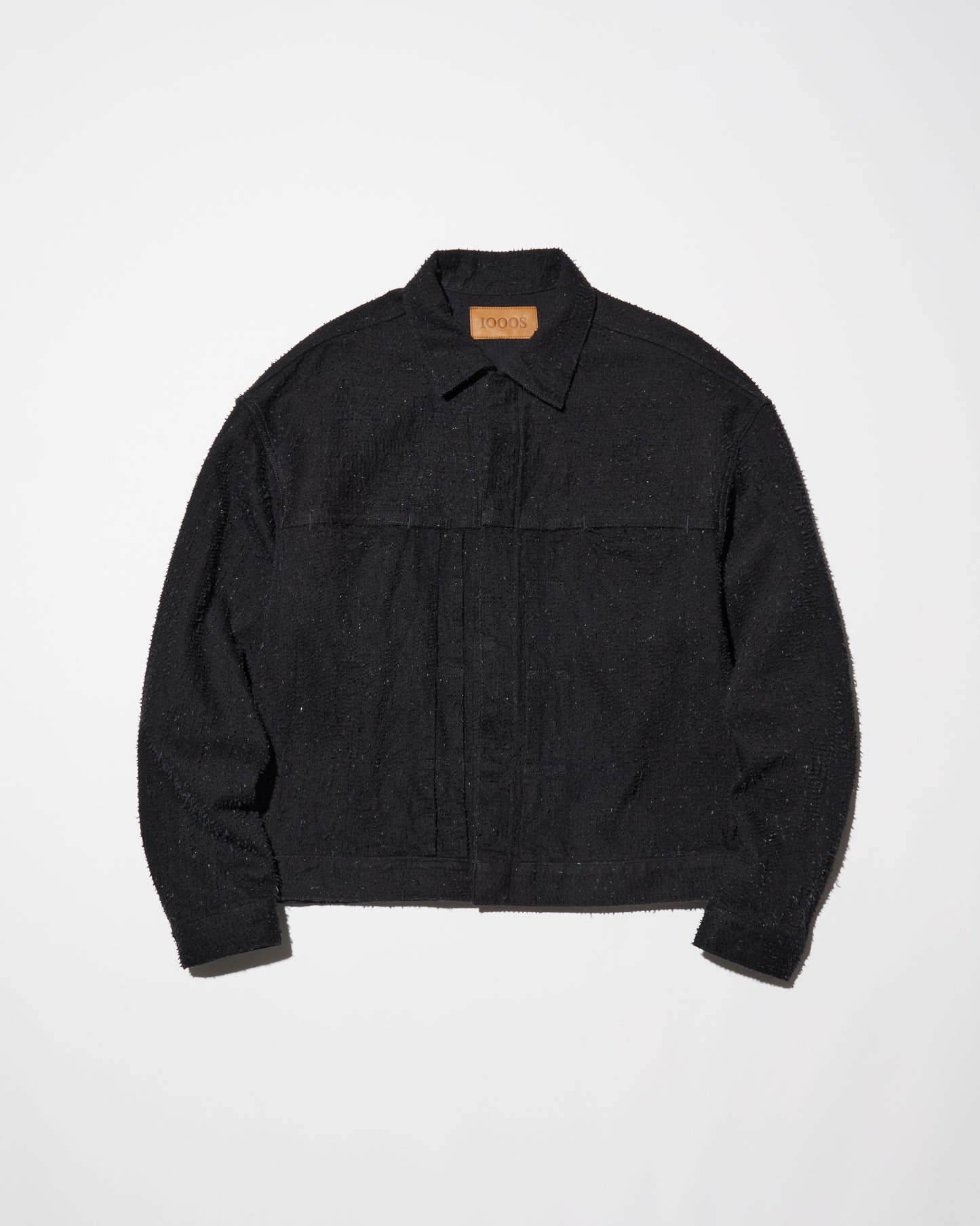 DAZZLE DENIM PLEATED JACKET