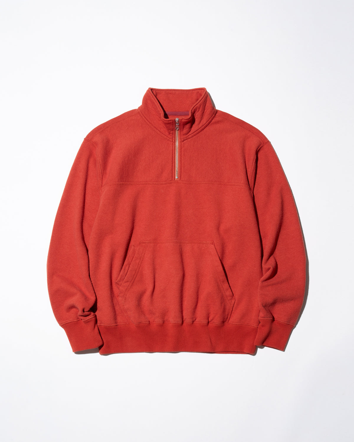 NEPPED HALF-ZIP PULLOVER