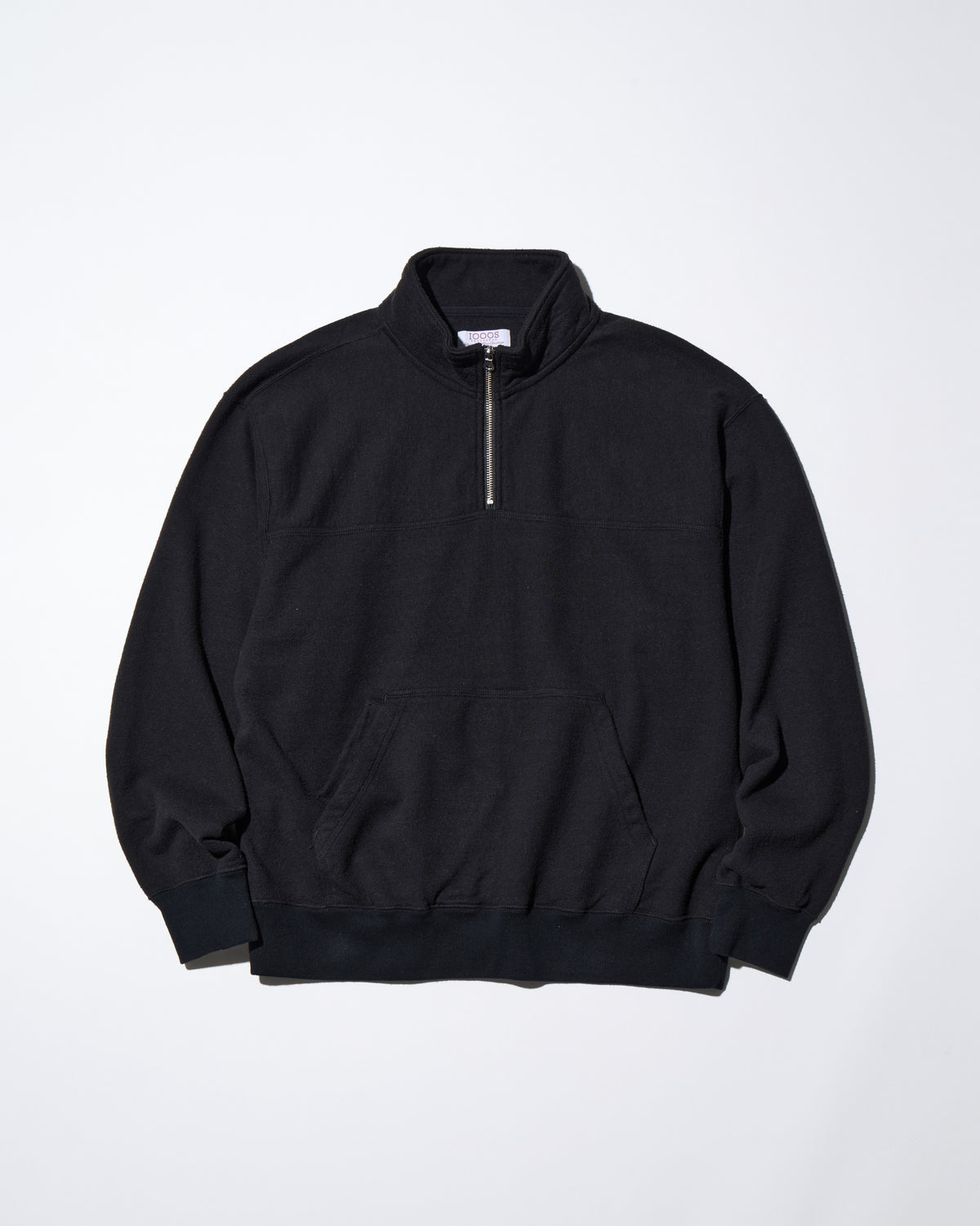NEPPED HALF-ZIP PULLOVER