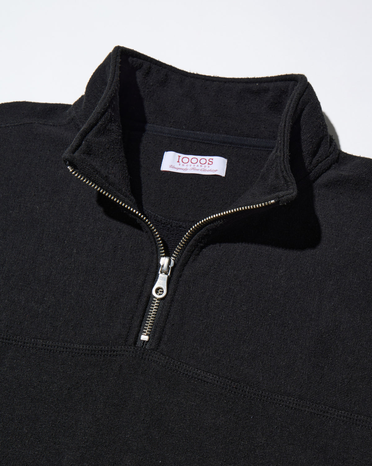 NEPPED HALF-ZIP PULLOVER