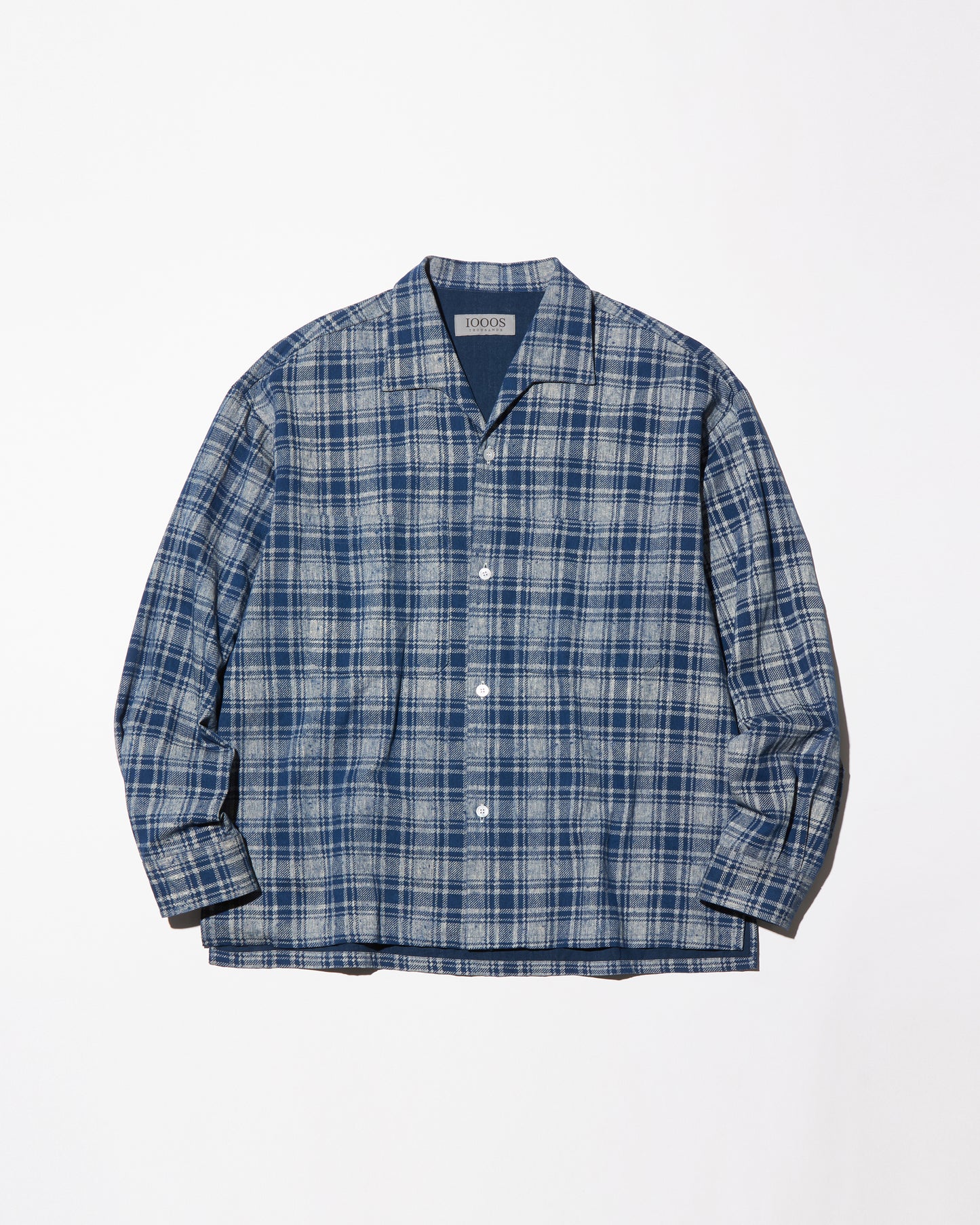 OLD CHECK SHARK COLLAR SHIRT - LS