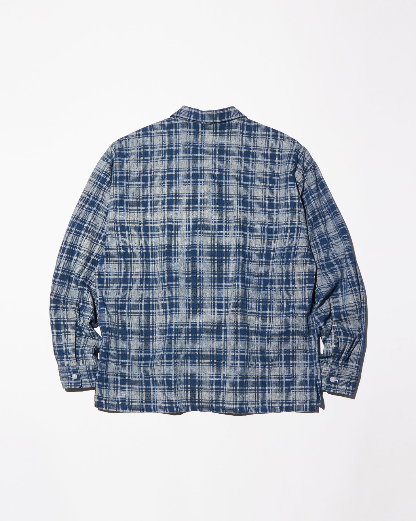 OLD CHECK SHARK COLLAR SHIRT - LS