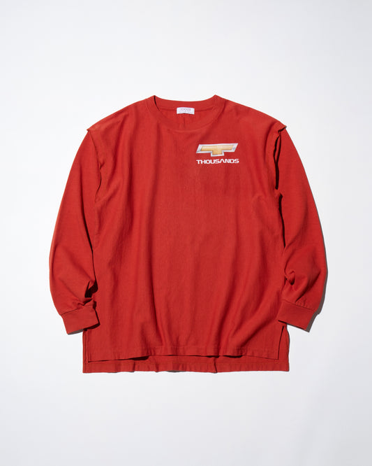 DETROIT LOGO CUTOFF LS TEE