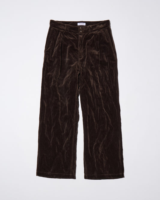 WRINKLED VELVET LABOR TROUSERS