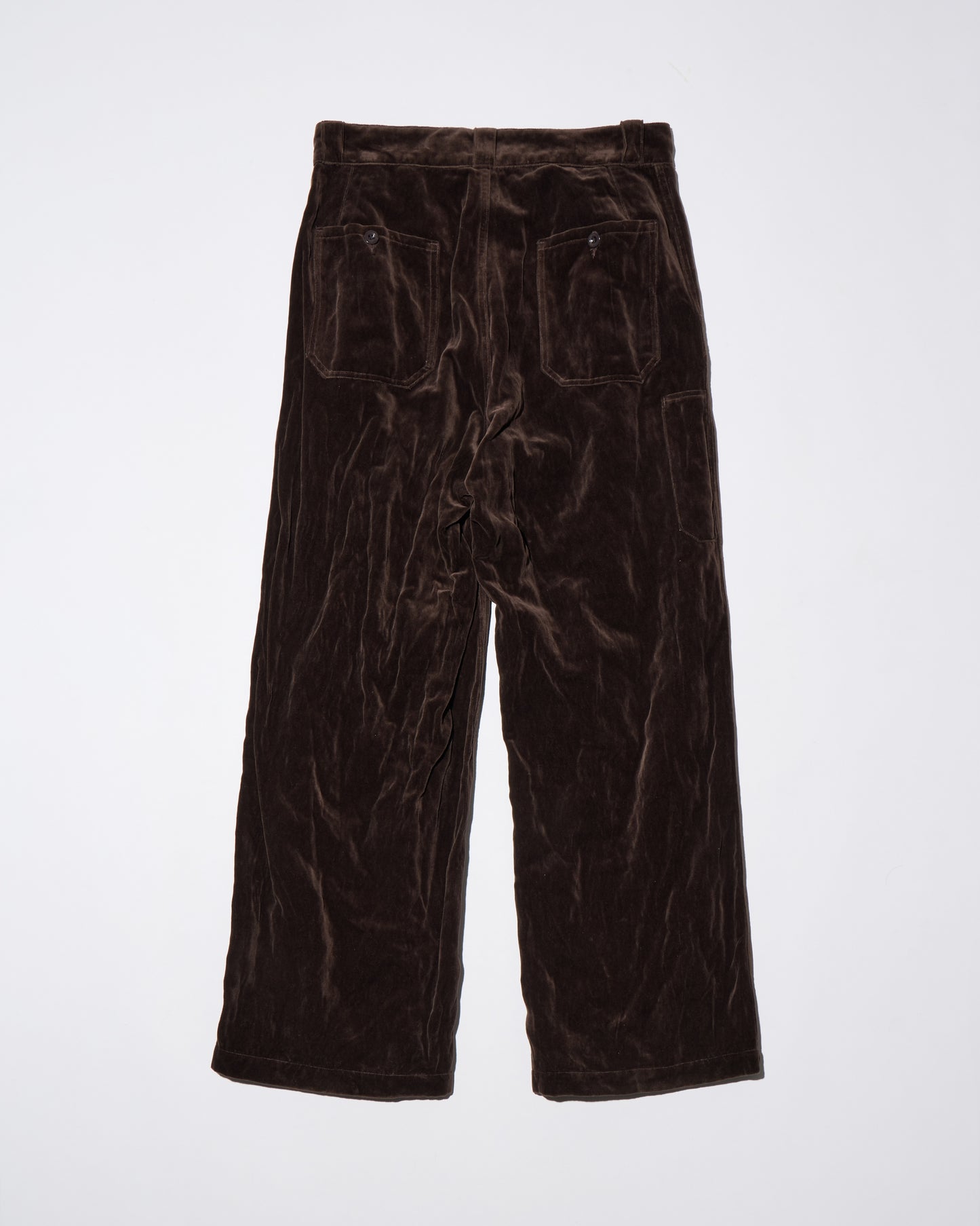 WRINKLED VELVET LABOR TROUSERS