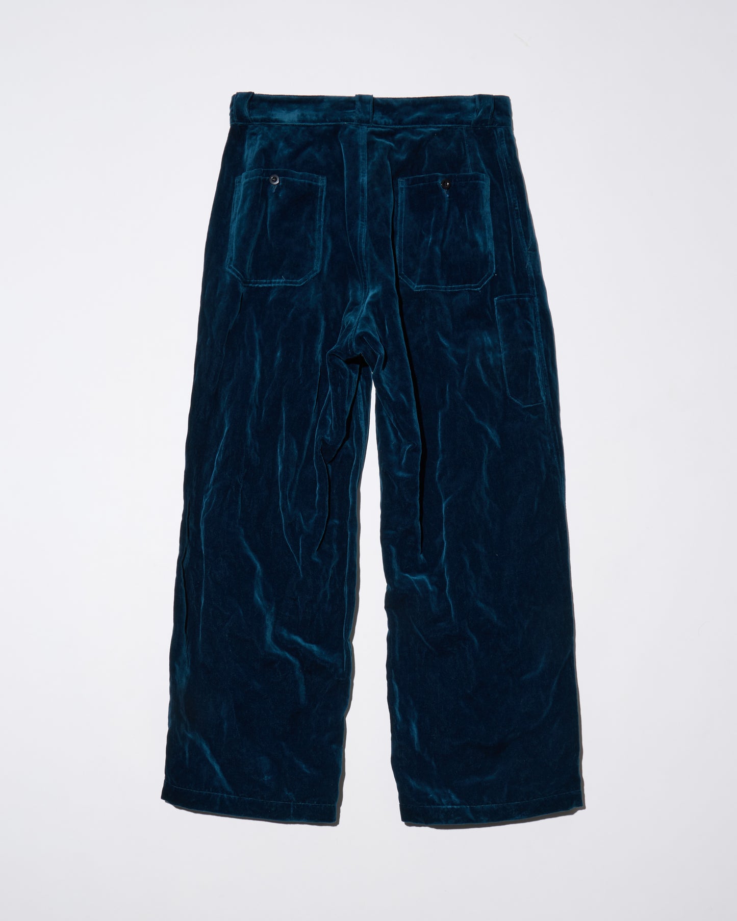 WRINKLED VELVET LABOR TROUSERS
