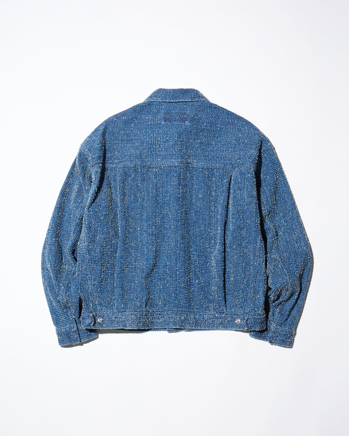 DAZZLE DENIM PLEATED JACKET - DIRTY