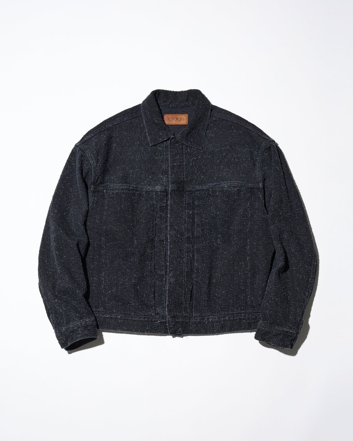 DAZZLE DENIM PLEATED JACKET - DIRTY