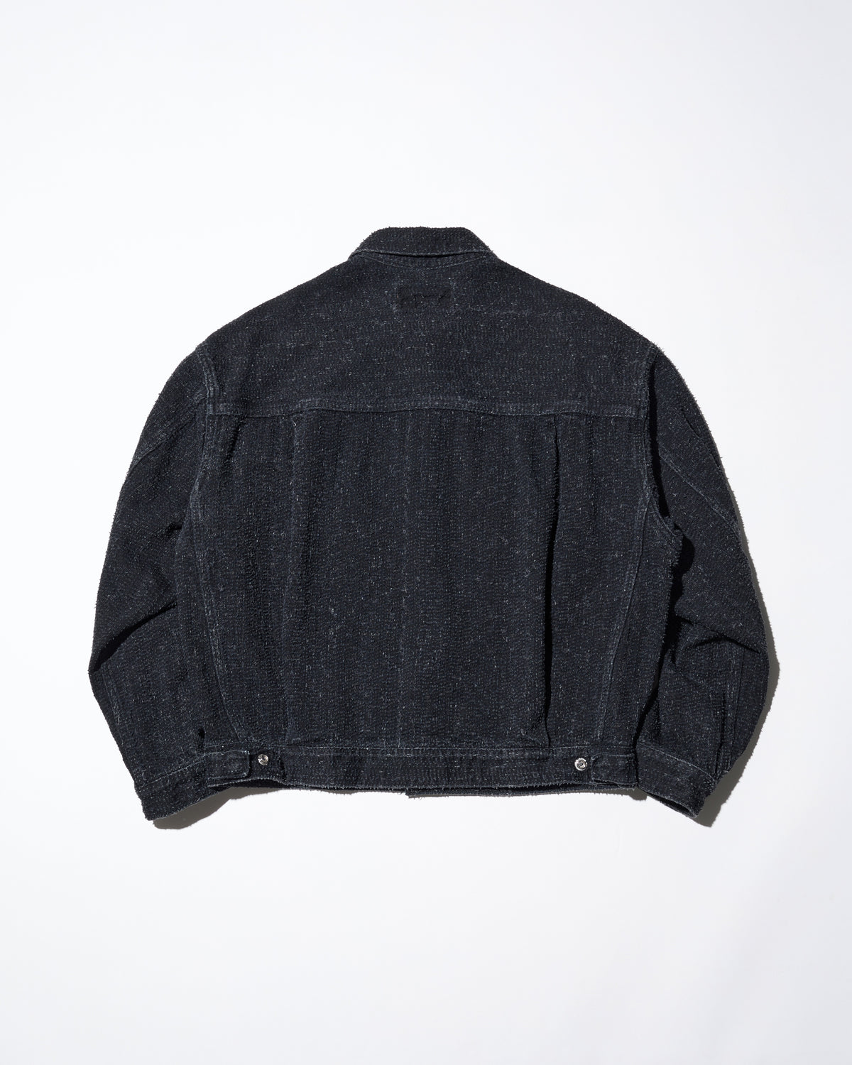 DAZZLE DENIM PLEATED JACKET - DIRTY