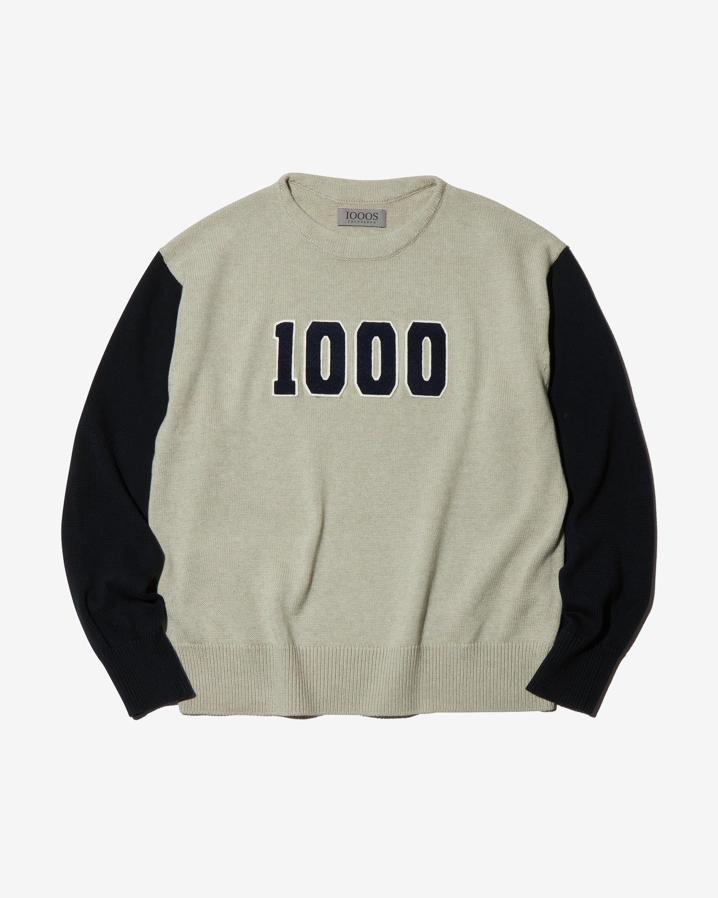 BICOLOR LETTERED SWEATER