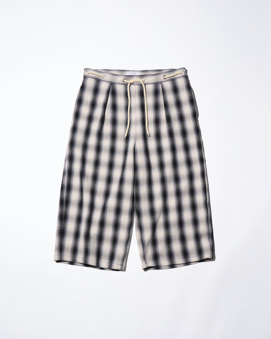 HEAVY FLANNEL CROPPED BAGGY