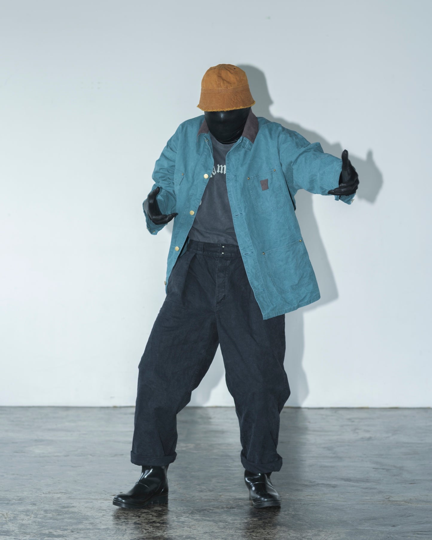 WAXED DUCK LABOR TROUSERS