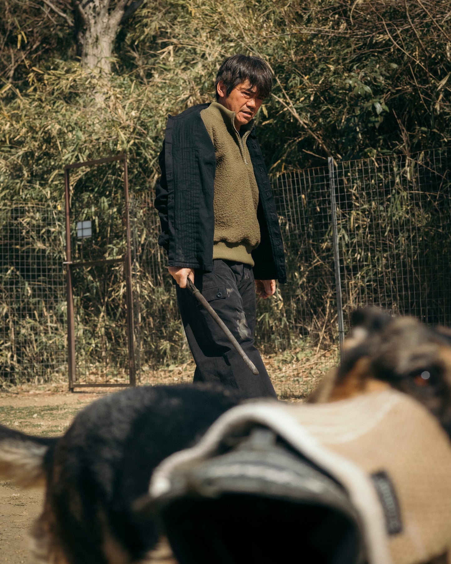 NAPPER HALF-ZIP KNIT SWEAT